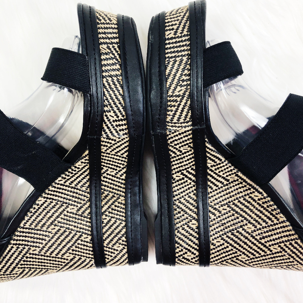 [QUPID] Strappy Wicker Wedges - Picture 4 of 8